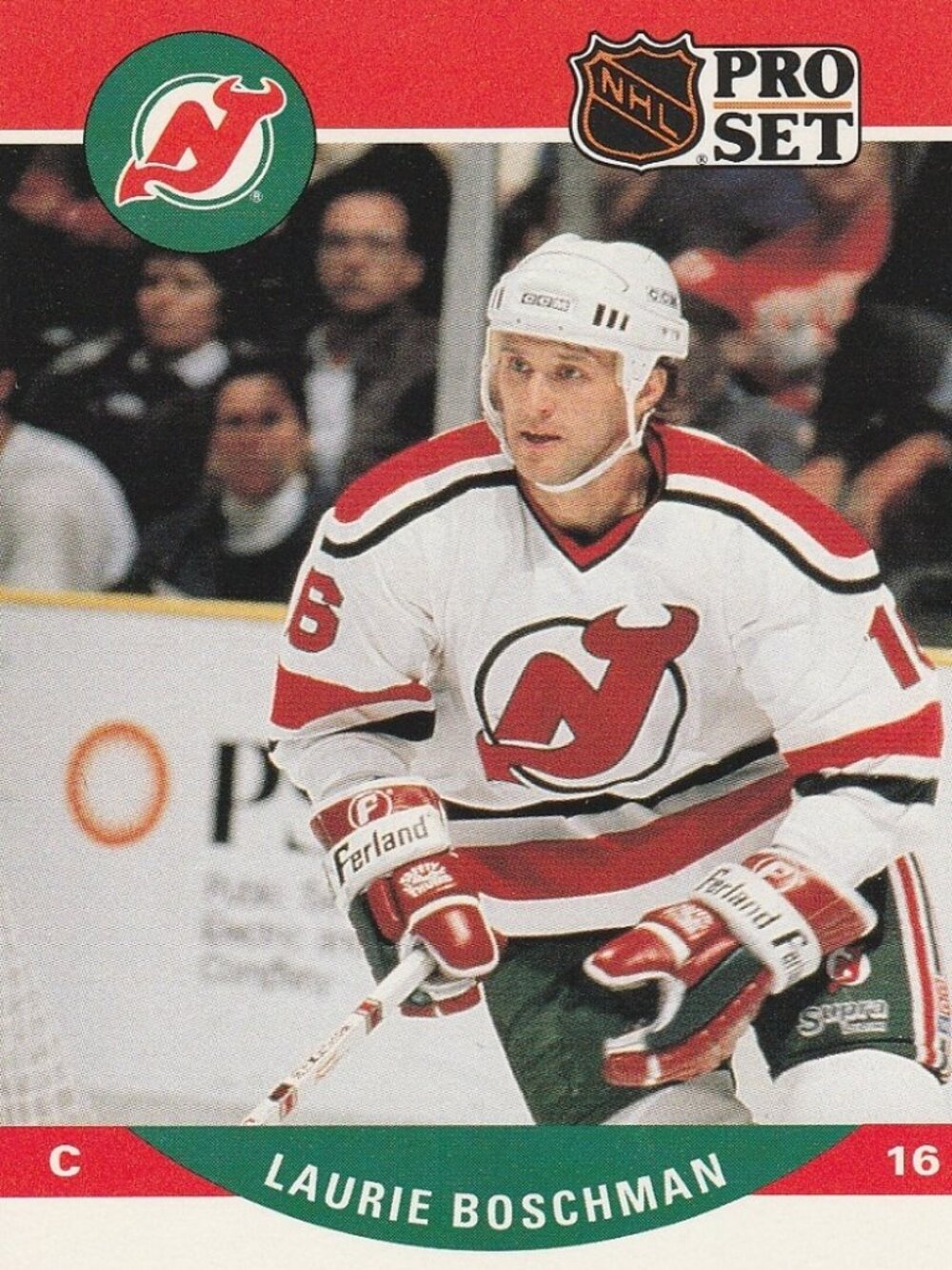 Laurie Boschman - 1990 Pro Set Hockey Card